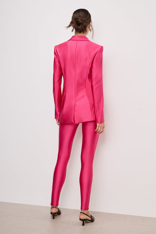 Luxury COMPRESSION SHINE GOOD WAIST LEGGINGS BALLERINA PINK004