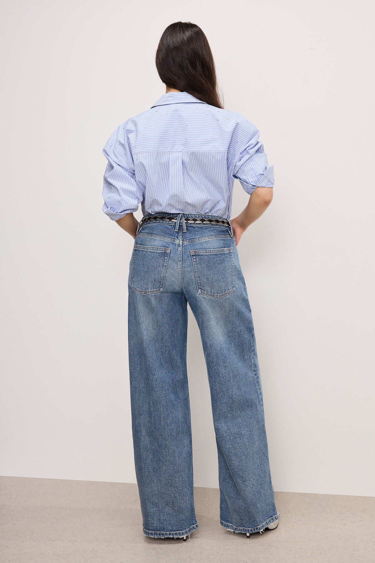Luxury GOOD EASE PETITE RELAXED JEANS INDIGO575