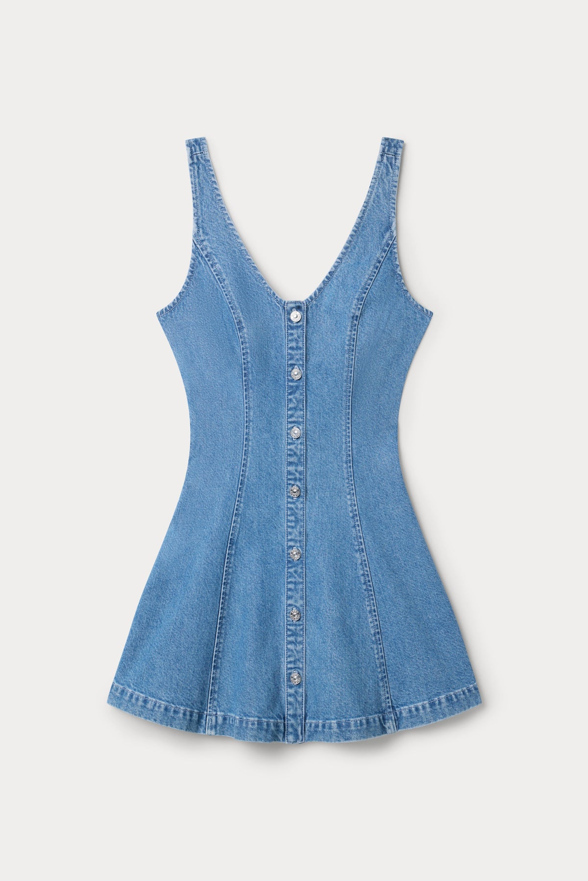 Luxury THE FLOUNCY DENIM DRESS INDIGO