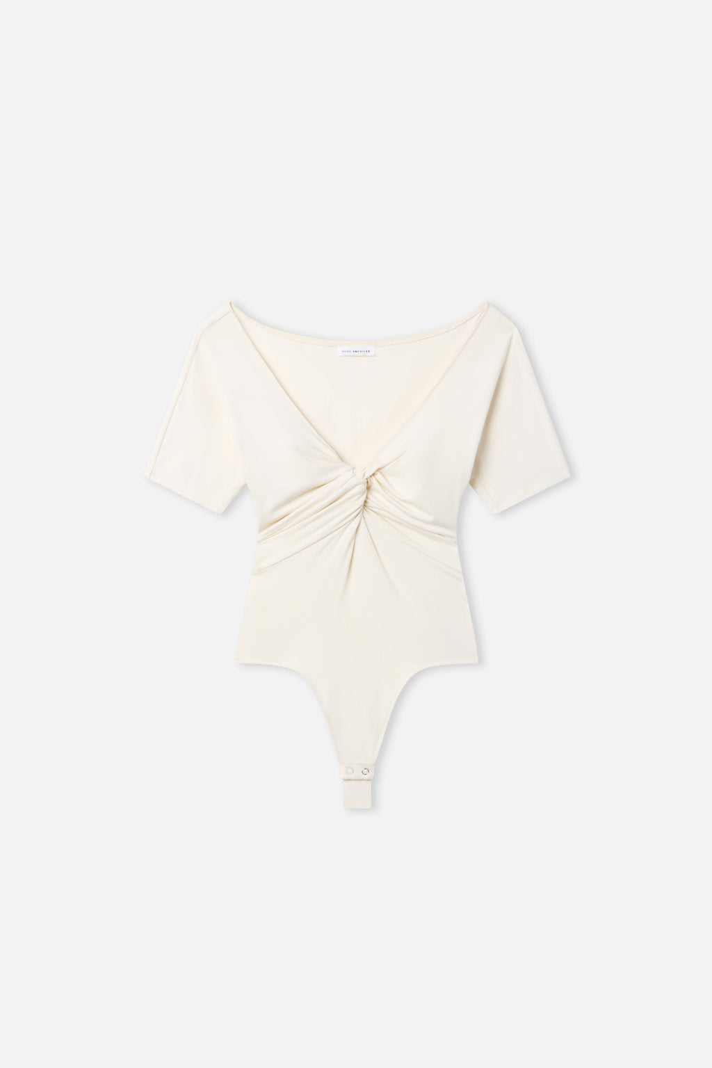 Luxury JERSEY TWIST FRONT BODYSUIT ECRU003