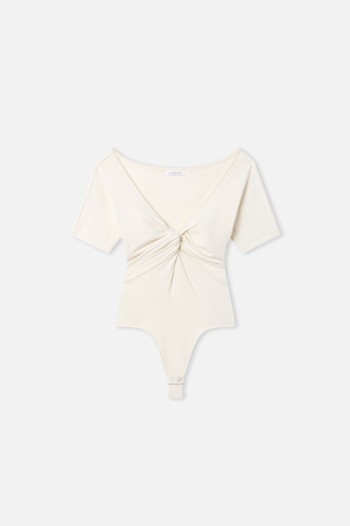 Luxury JERSEY TWIST FRONT BODYSUIT ECRU003