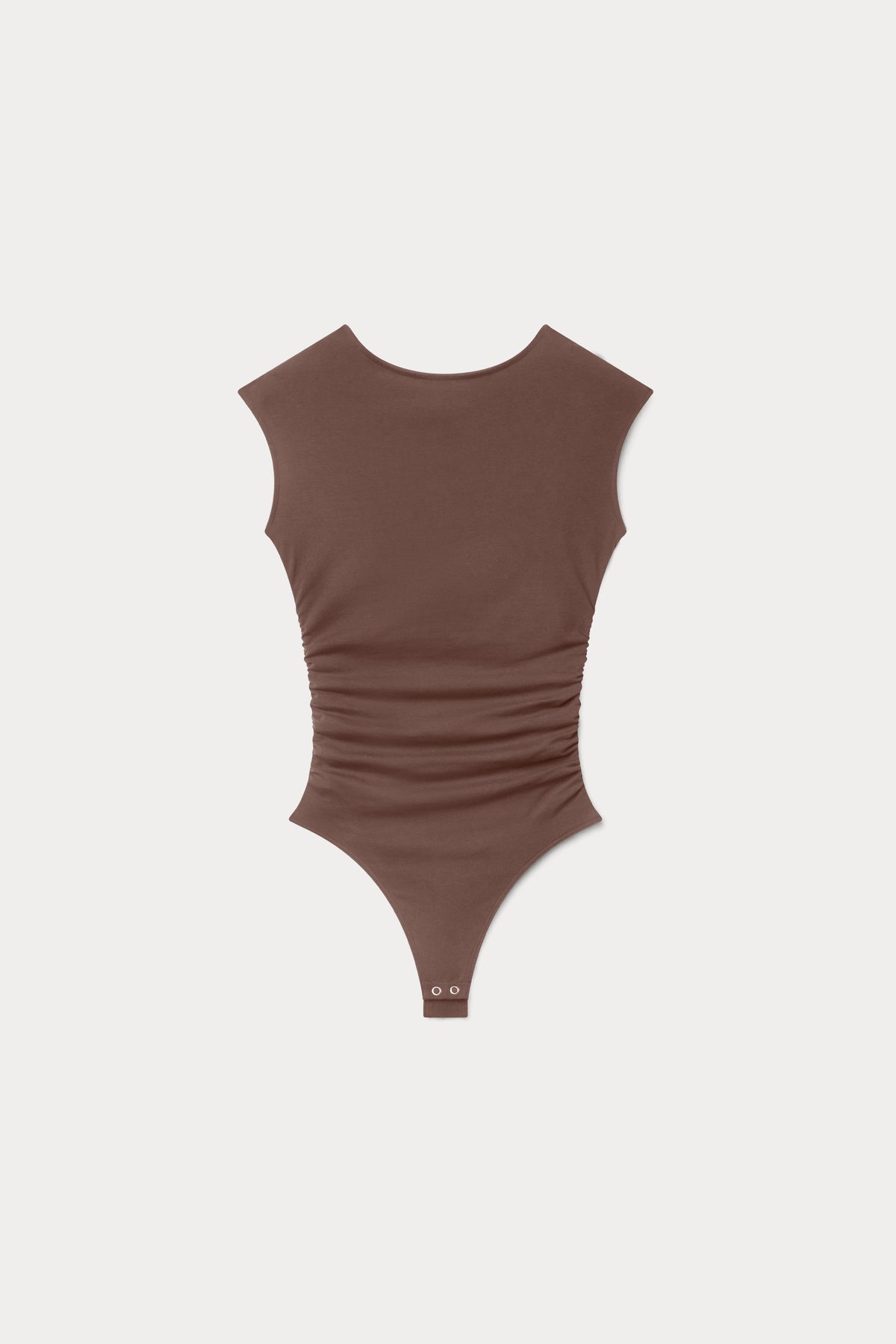 Luxury SUPER STRETCH OPEN BACK BODY SUIT BITTER COCOA