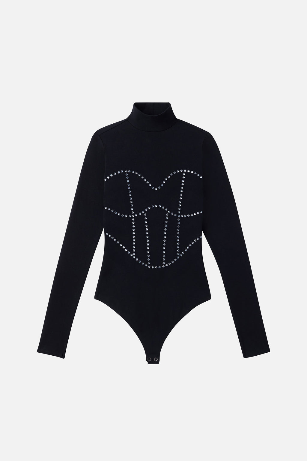Luxury DOLLY CRYSTAL CORSET BODYSUIT BLACK001