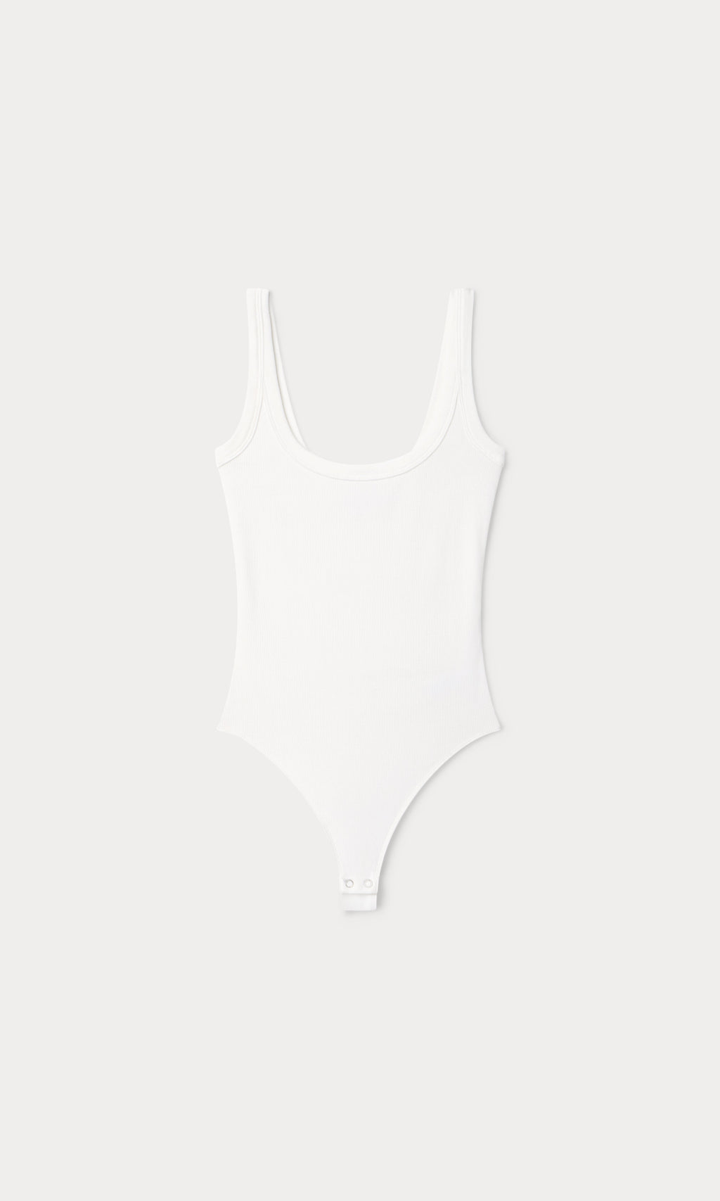 Luxury MODAL RIB TANK BODYSUIT CHALK