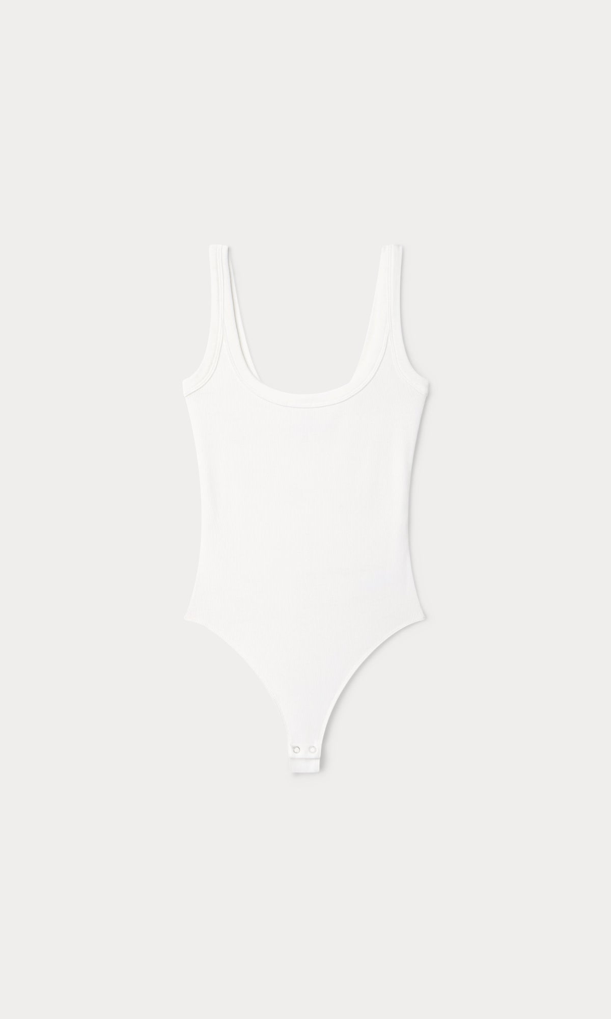 Luxury MODAL RIB TANK BODYSUIT CHALK