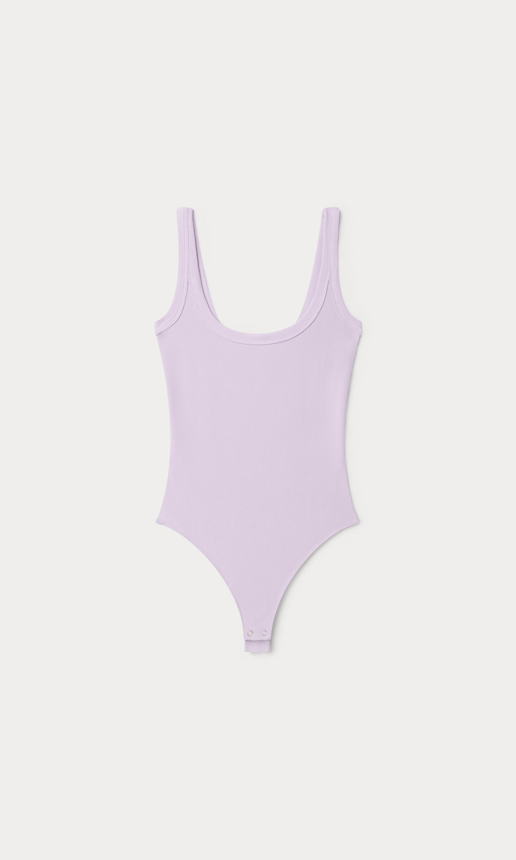 Luxury MODAL RIB TANK BODYSUIT LIGHT LILAC