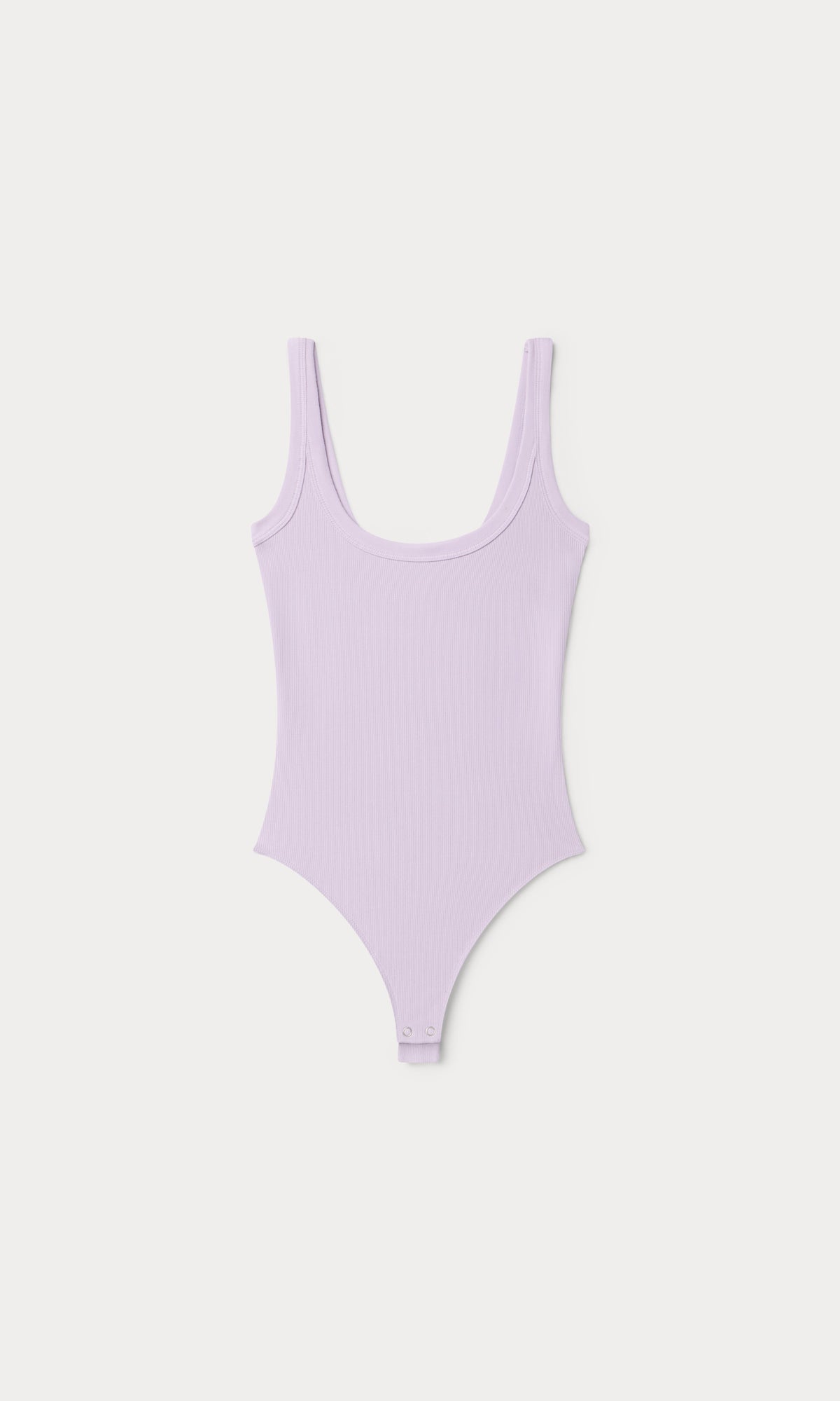 Luxury MODAL RIB TANK BODYSUIT LIGHT LILAC