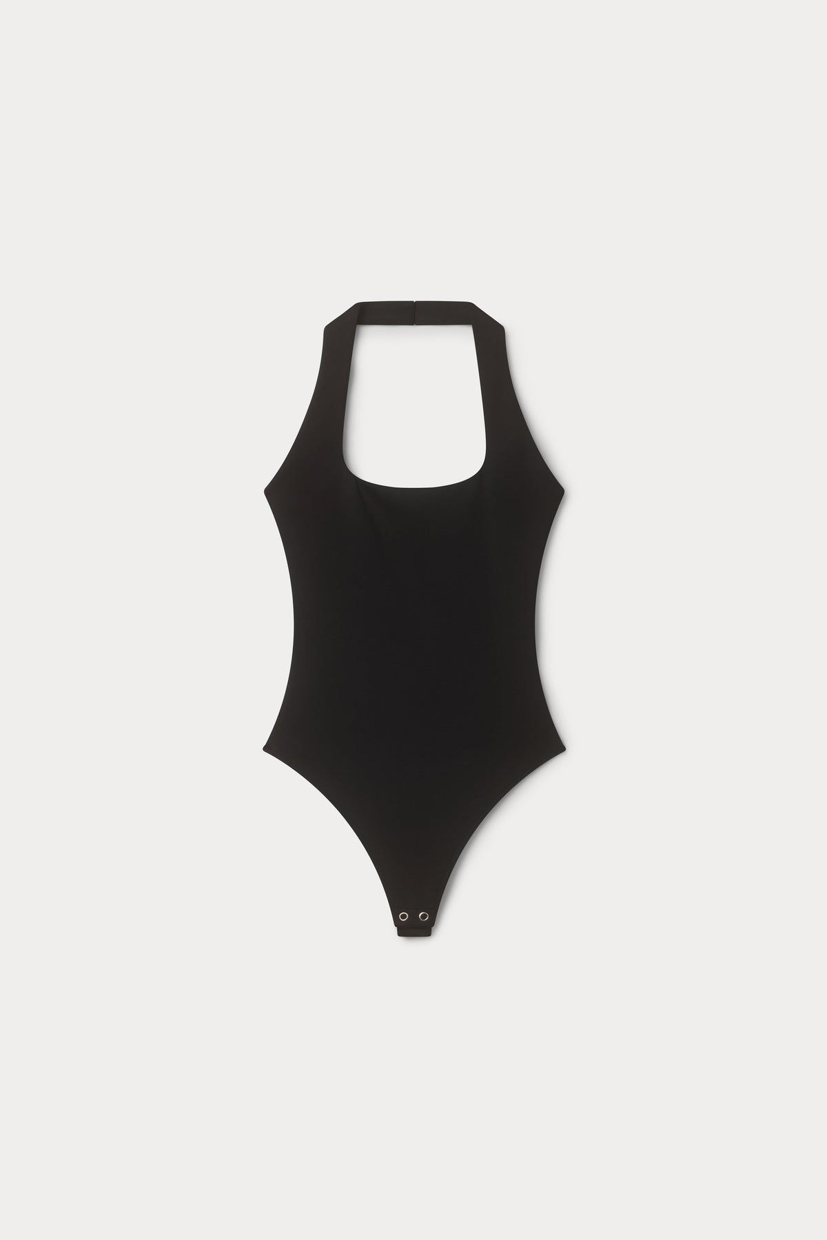 Luxury SCULPTING HALTER SQUARE NECK BODYSUIT BLACK001