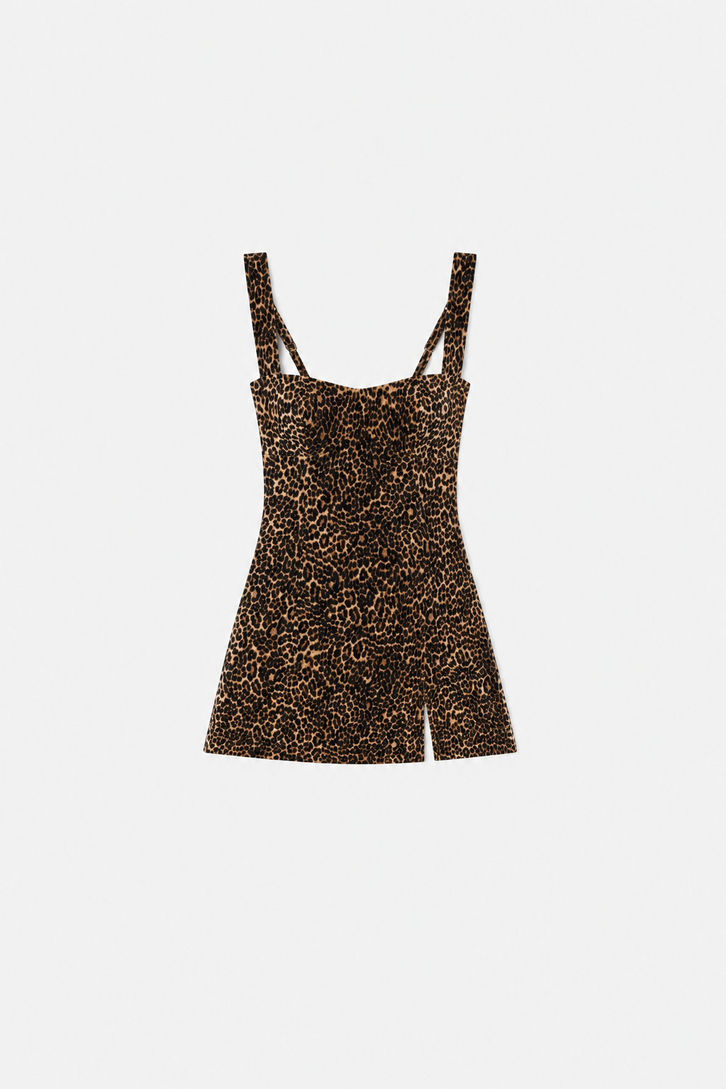 Luxury VELVET MINI DRESS MINI LUCKY LEOPARD