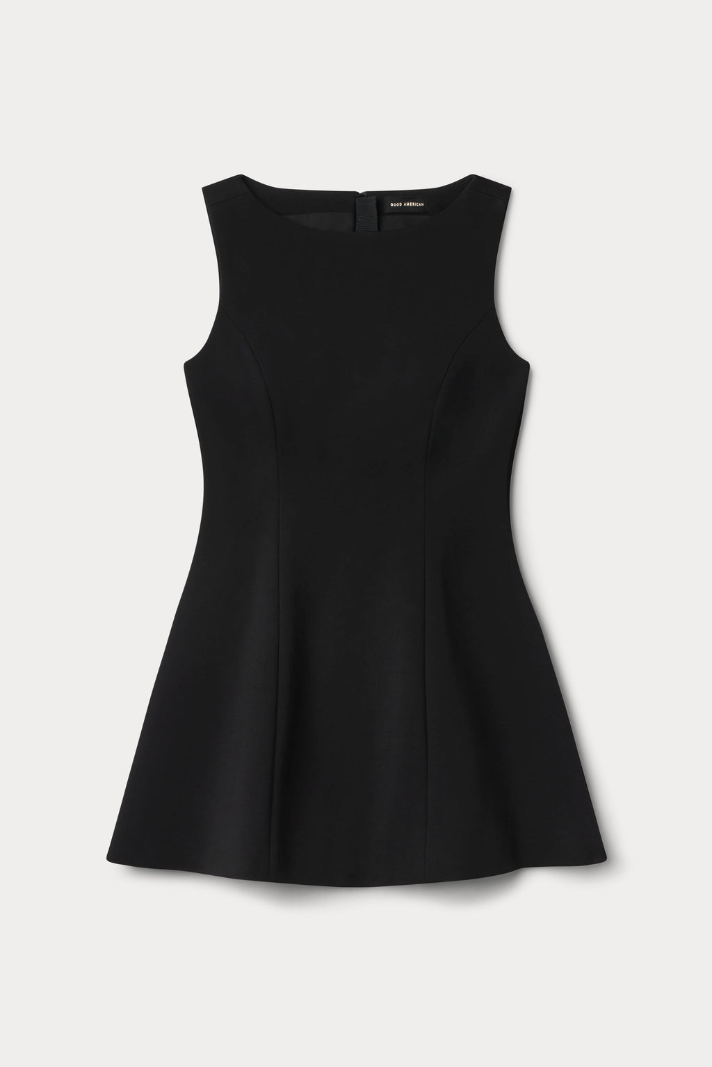 Luxury SOFT STRETCH PONTE MINI DRESS BLACK001