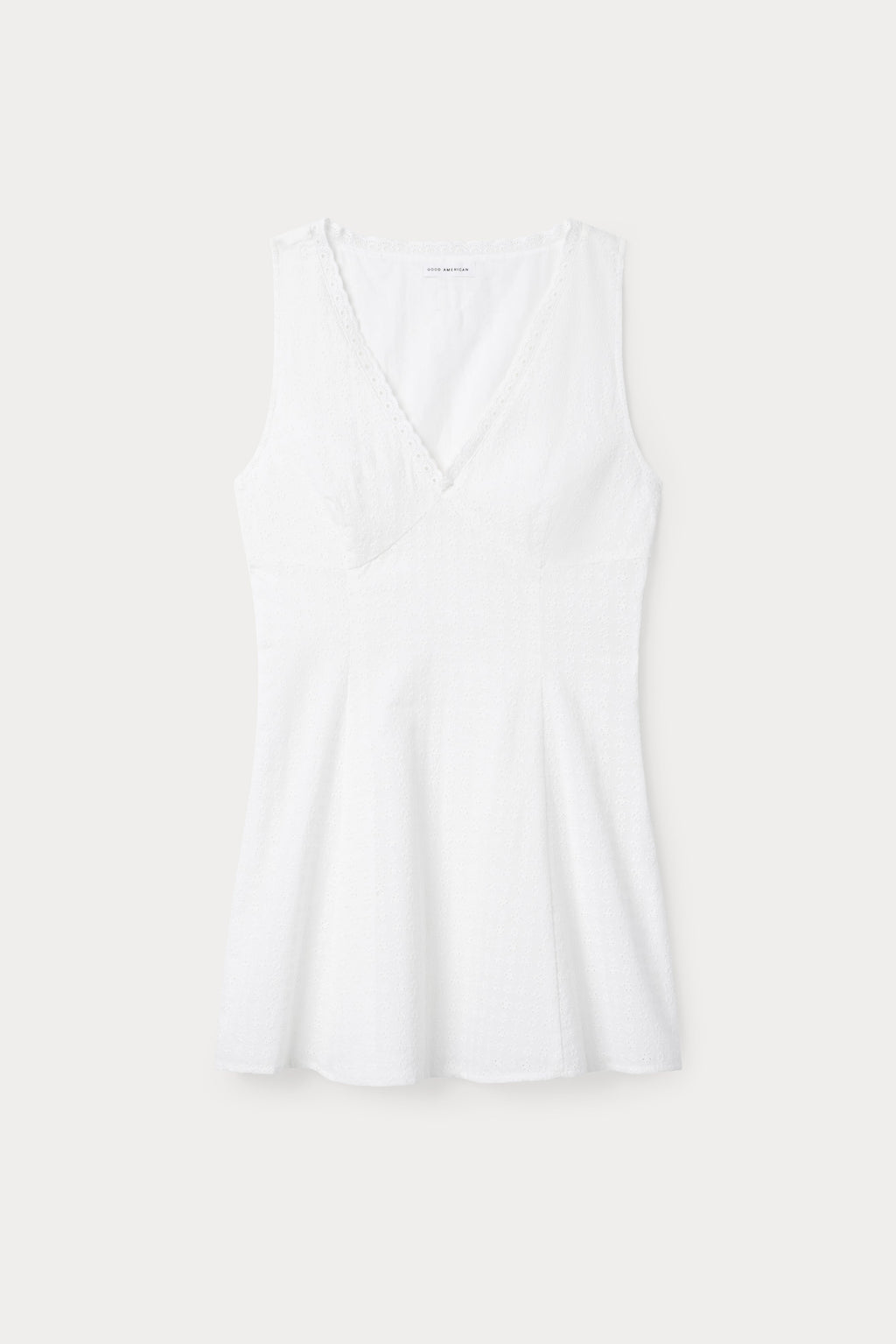 Luxury THE EYELET MINI DRESS WHITE001