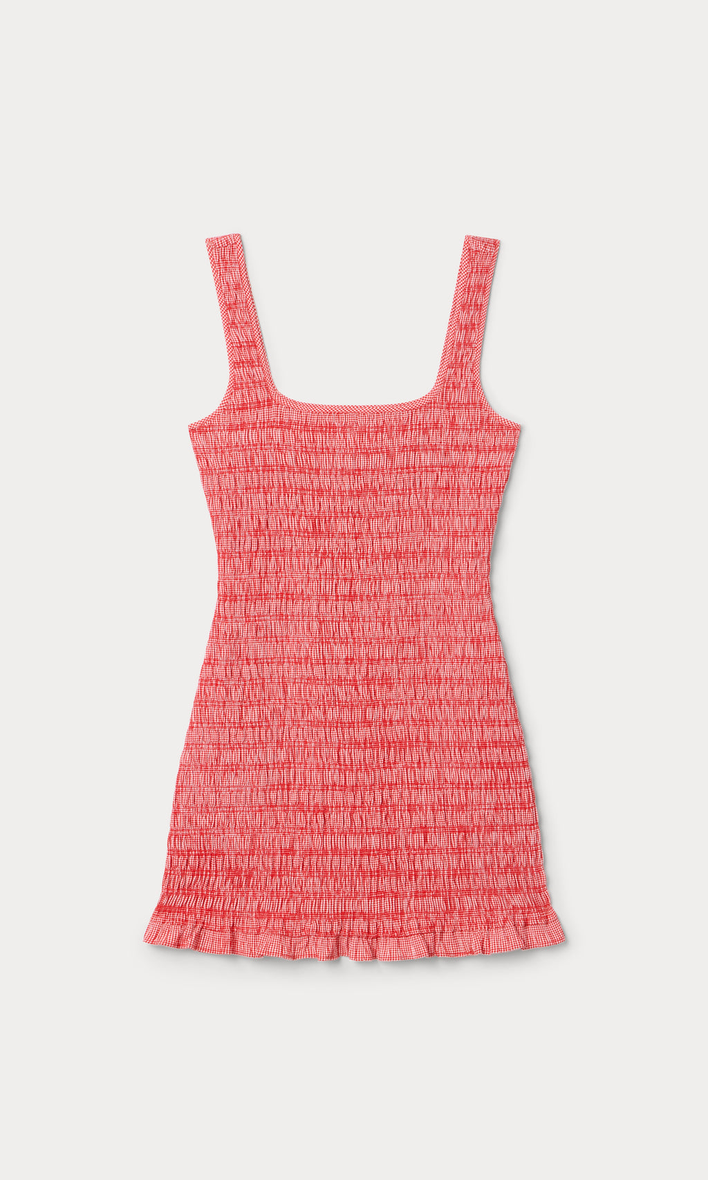 Luxury THE GARDEN DRESS CHECKERED RED