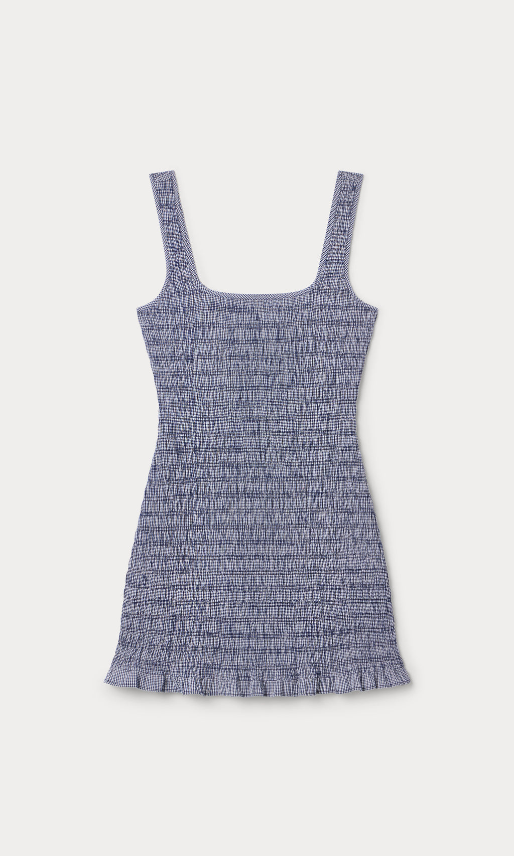 Luxury THE GARDEN DRESS SHORE BLUE PLAID