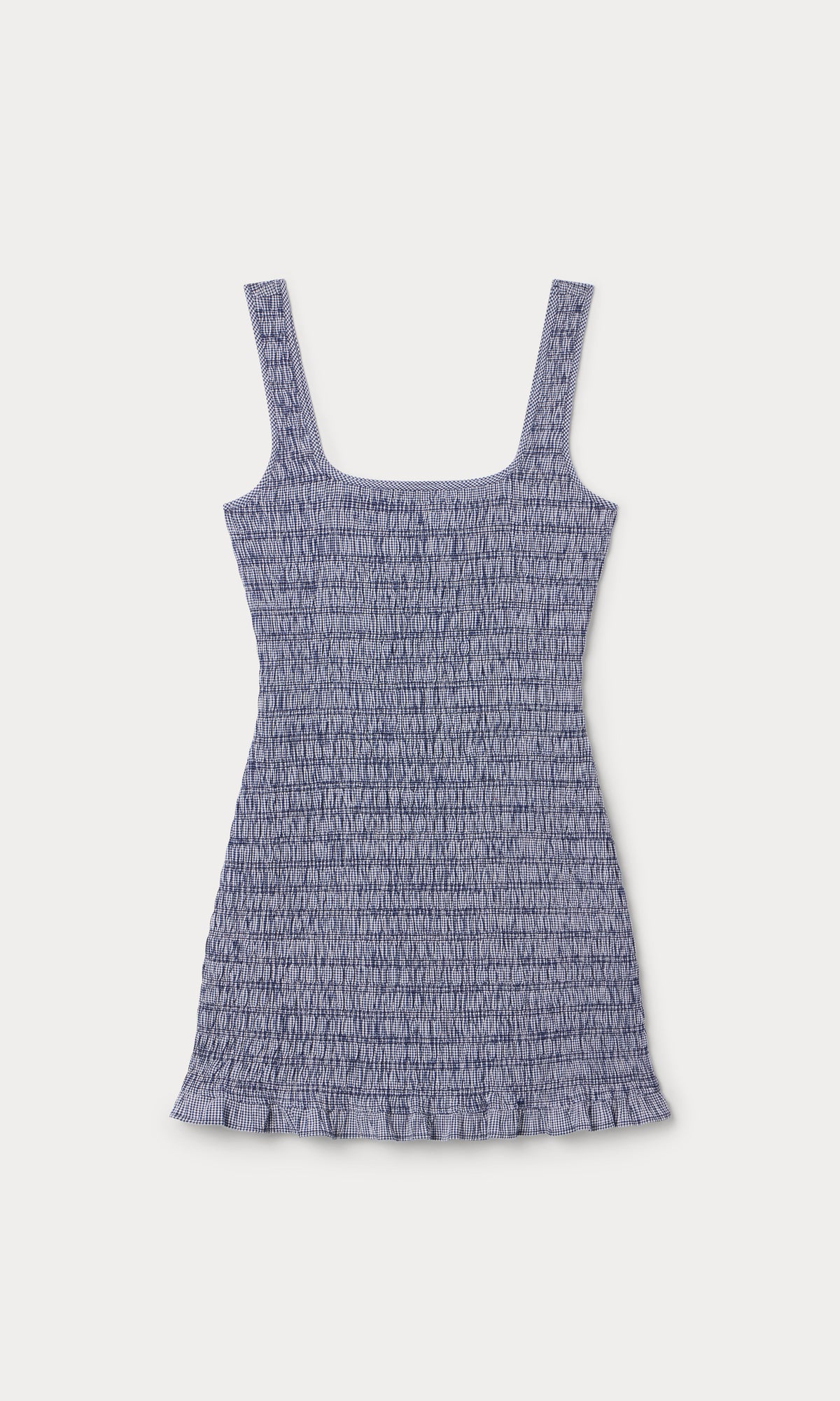 Luxury THE GARDEN DRESS SHORE BLUE PLAID