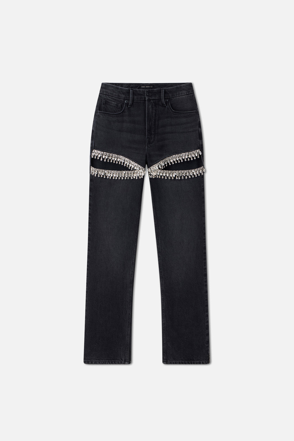 Luxury GOOD ICON STRAIGHT DIAMOND JEANS BLACK376