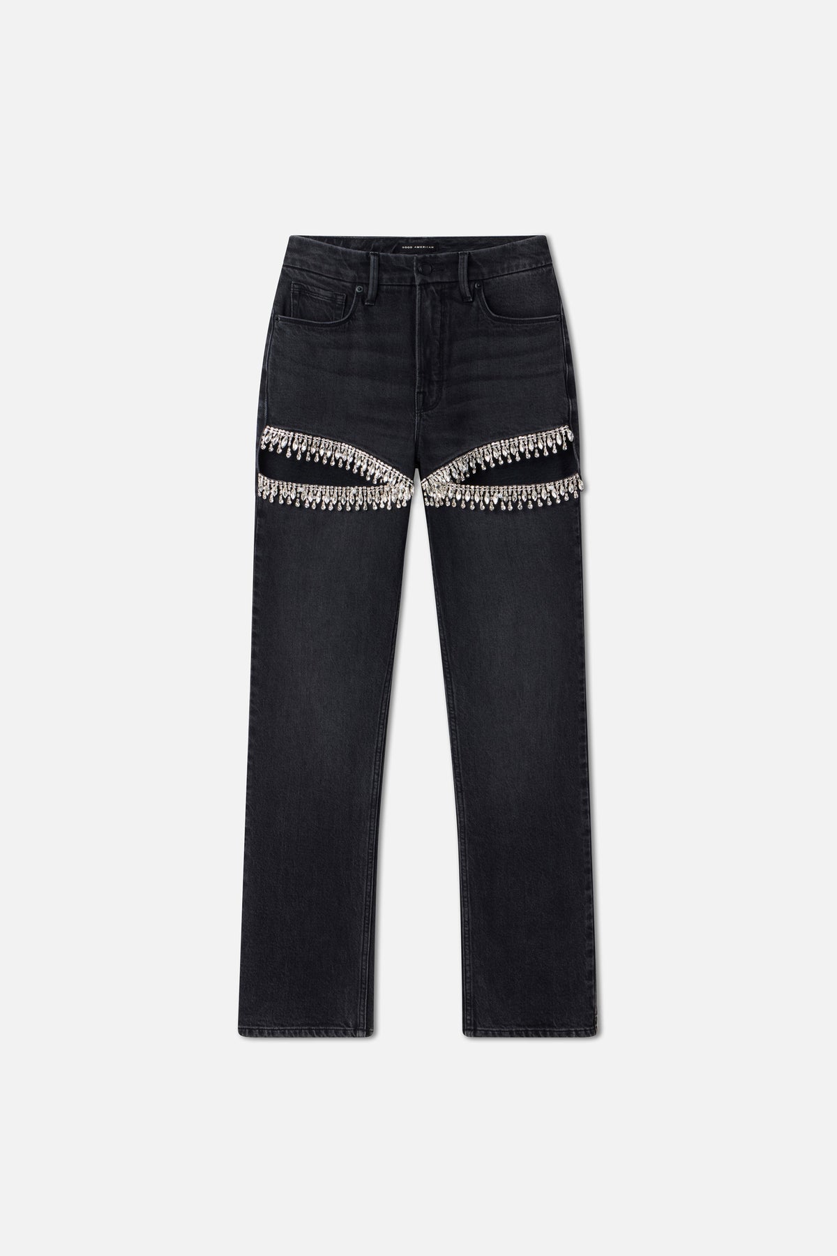 Luxury GOOD ICON STRAIGHT DIAMOND JEANS BLACK376