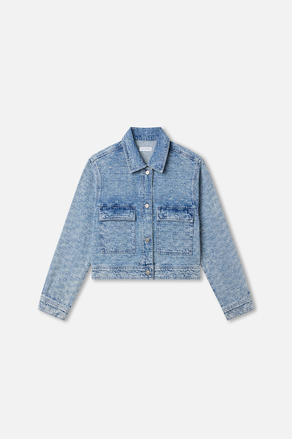 Luxury CRYSTAL DENIM JACKET INDIGO1070