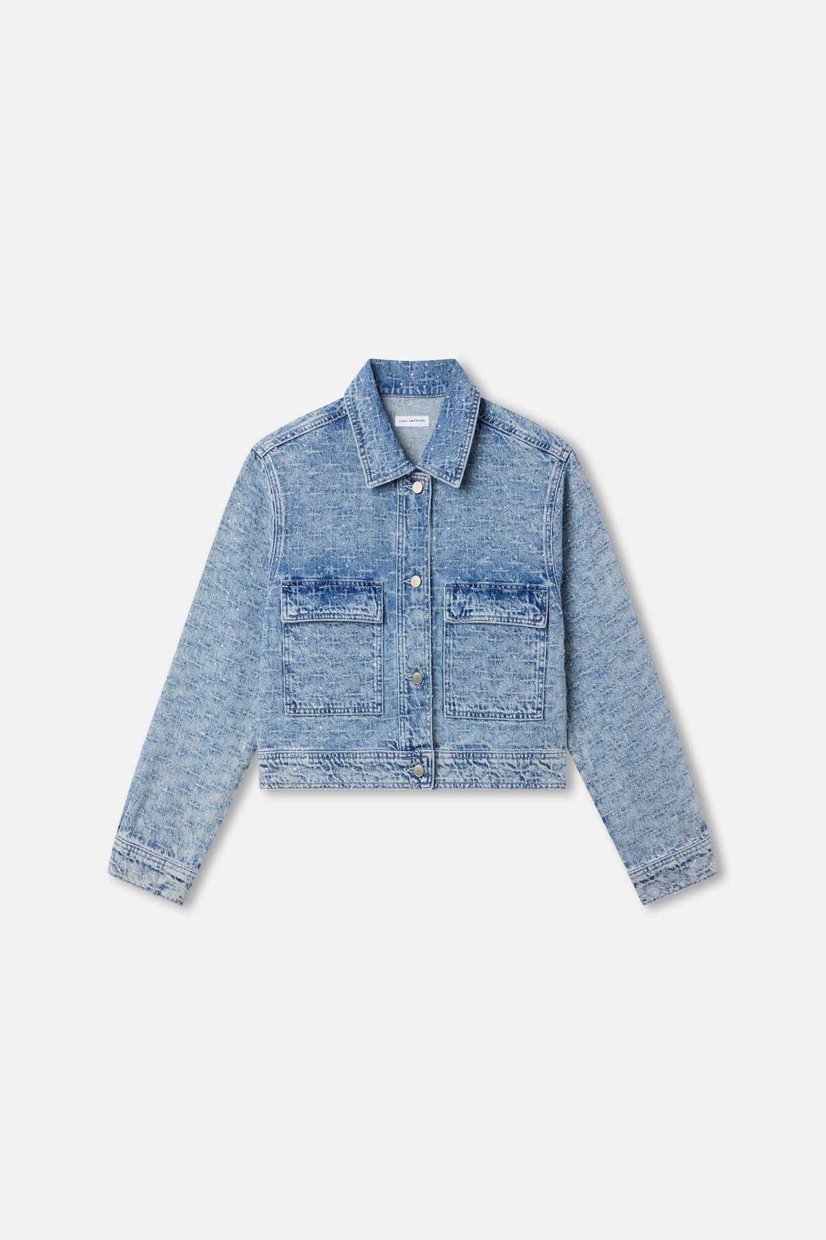 Luxury CRYSTAL DENIM JACKET INDIGO1070