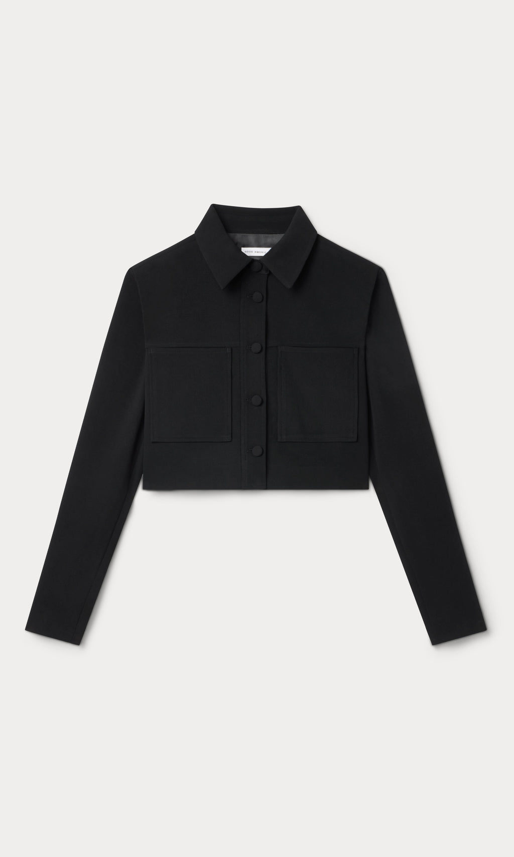 Luxury LUXE SUITING CROPPED JACKET BLACK001