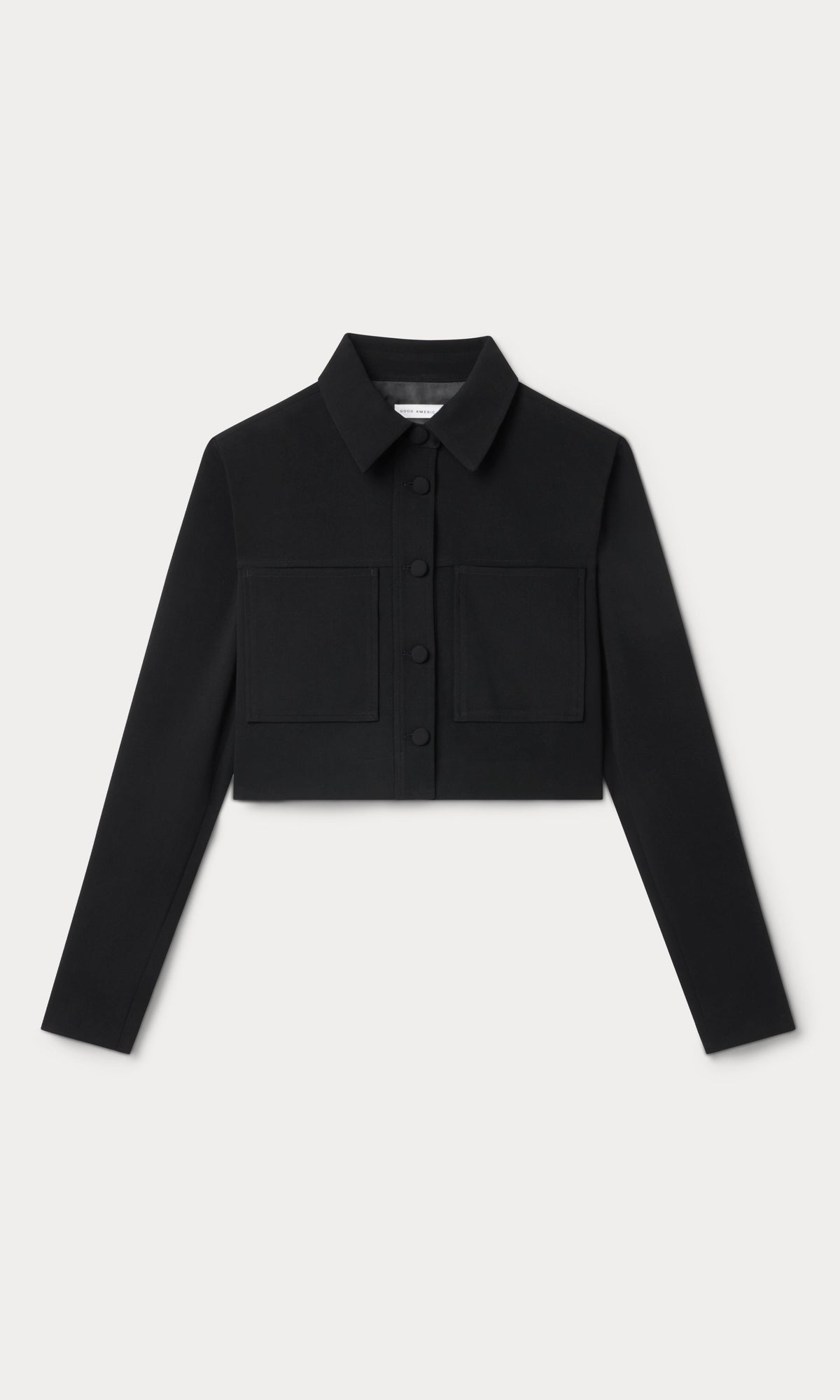 Luxury LUXE SUITING CROPPED JACKET BLACK001