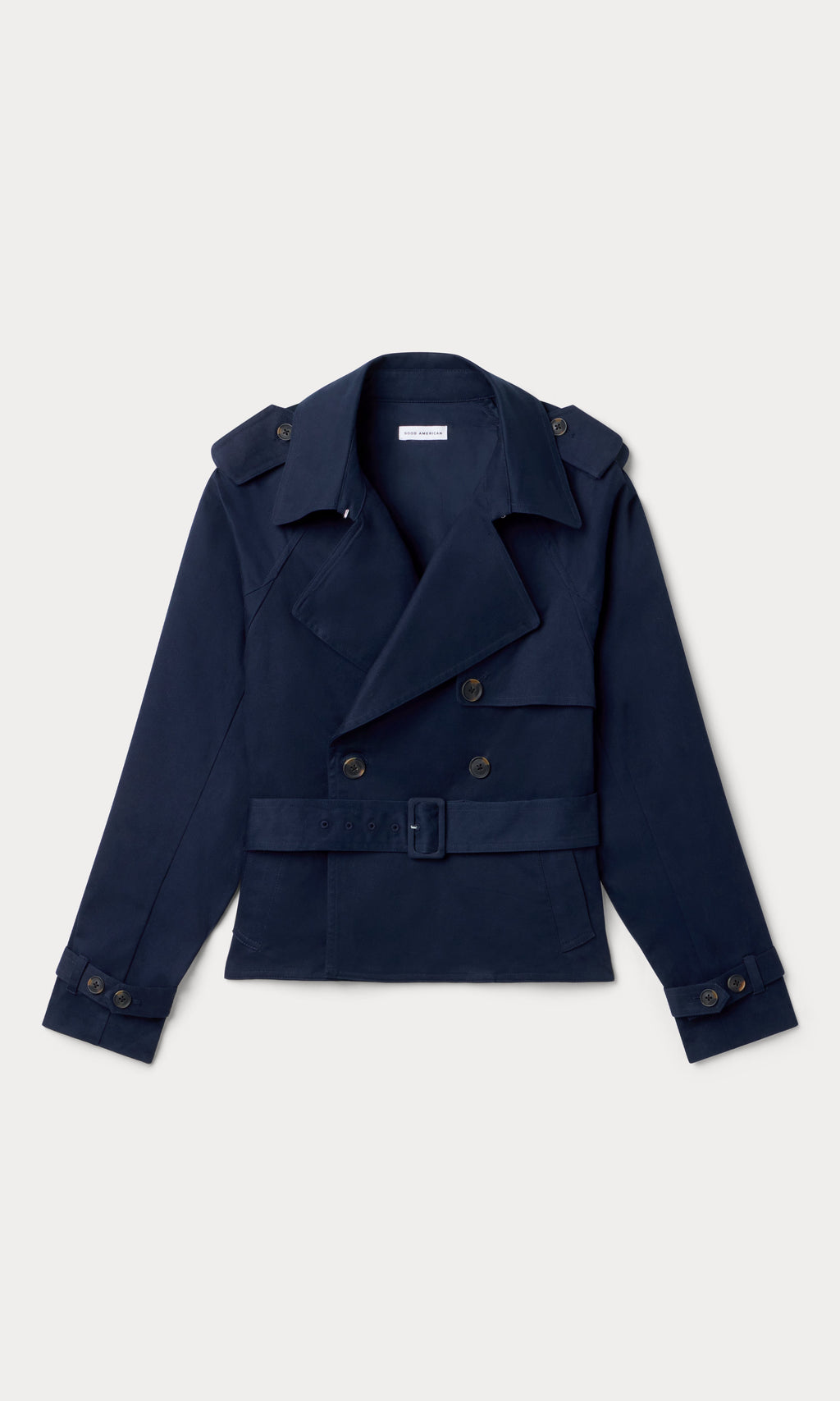 Luxury THE CROPPED TRENCH JACKET NEW NAVY002