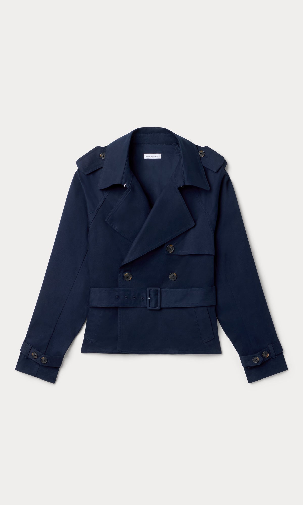 Luxury THE CROPPED TRENCH JACKET NEW NAVY002