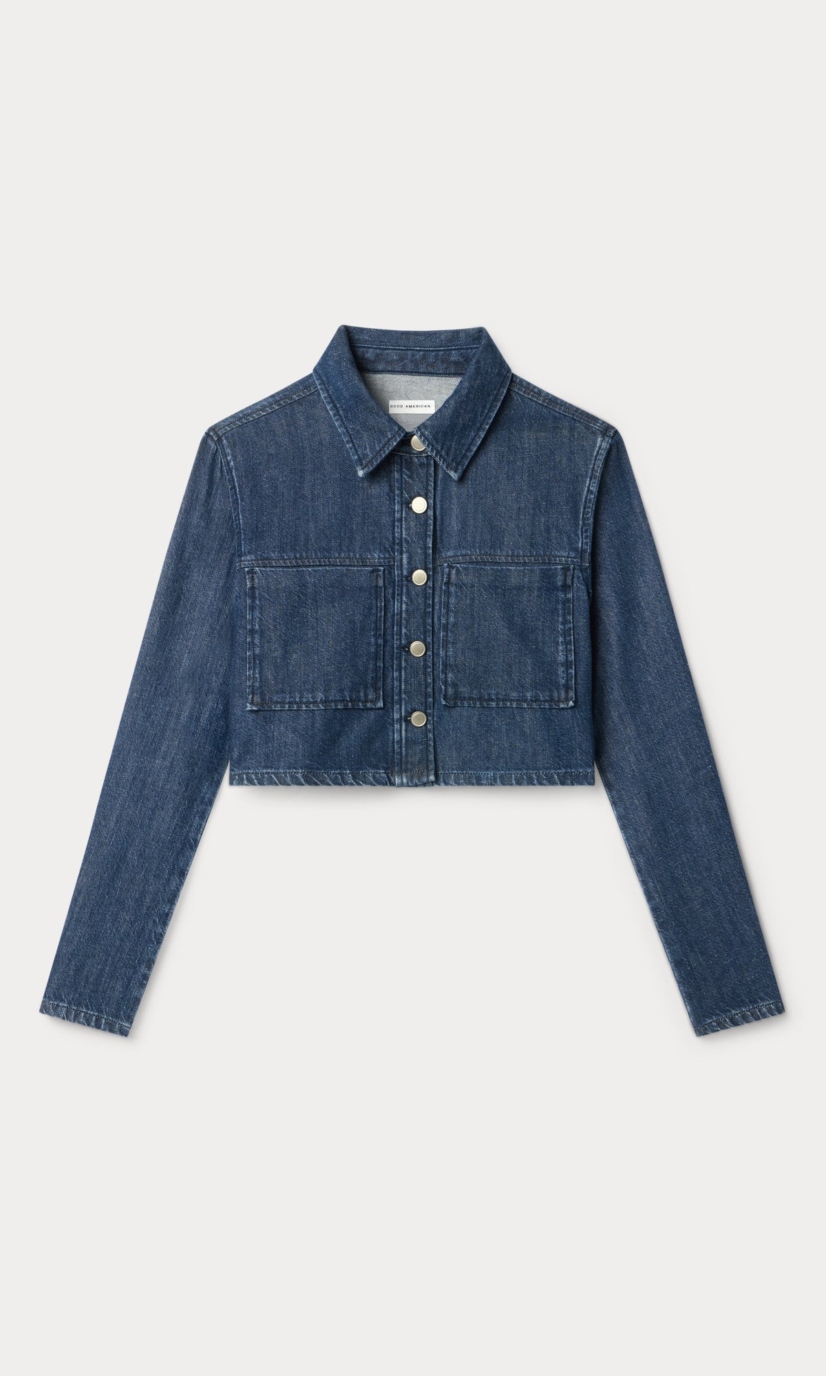 Luxury DENIM CROPPED JACKET INDIGO1187