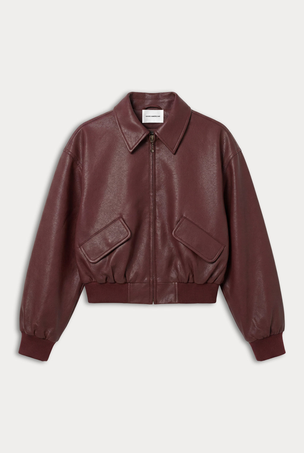 Luxury THE BETTER THAN LEATHER BOMBER JACKET BERRY NOIR