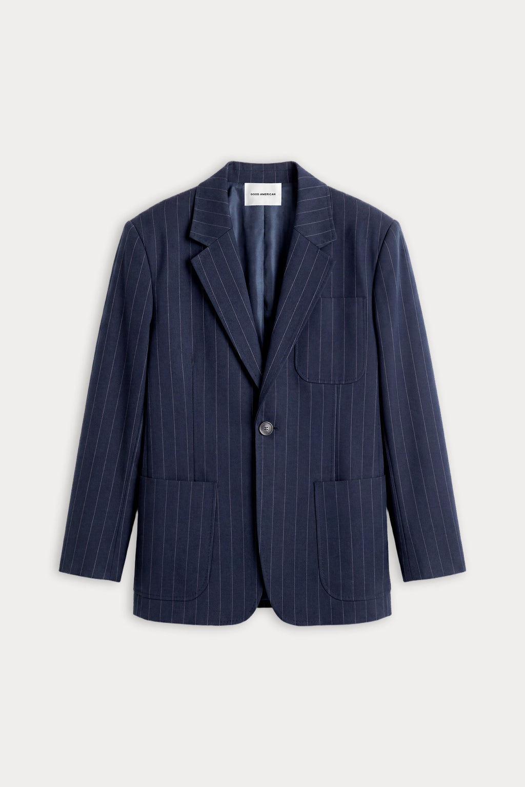 Luxury THE OVERSIZED BLAZER NAVY PINSTRIPE