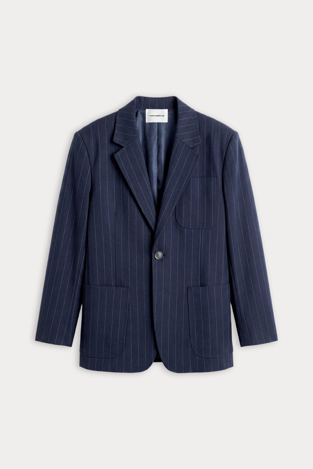 Luxury THE OVERSIZED BLAZER NAVY PINSTRIPE
