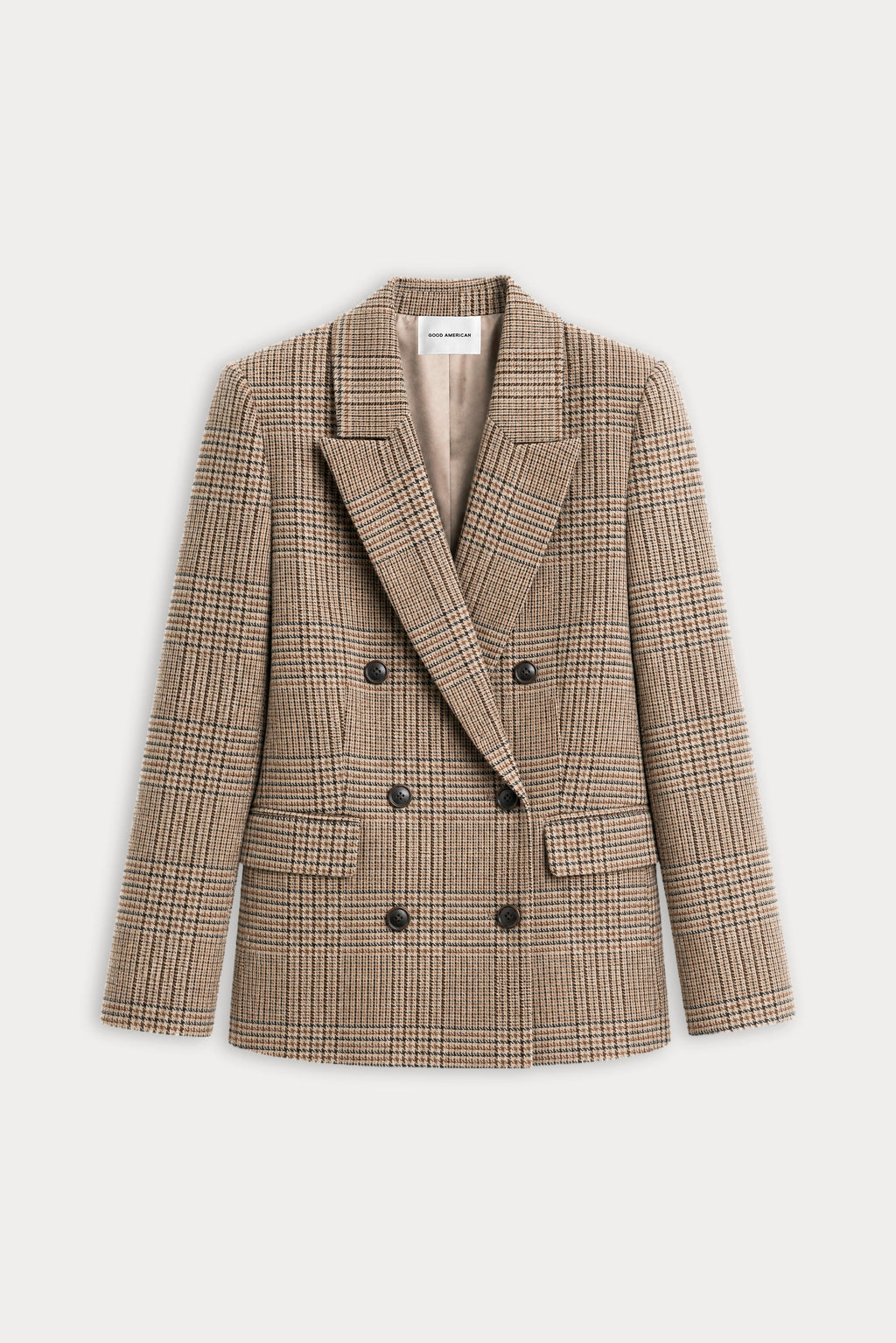 Luxury THE DOUBLE BREASTED BLAZER BROWN PLAID