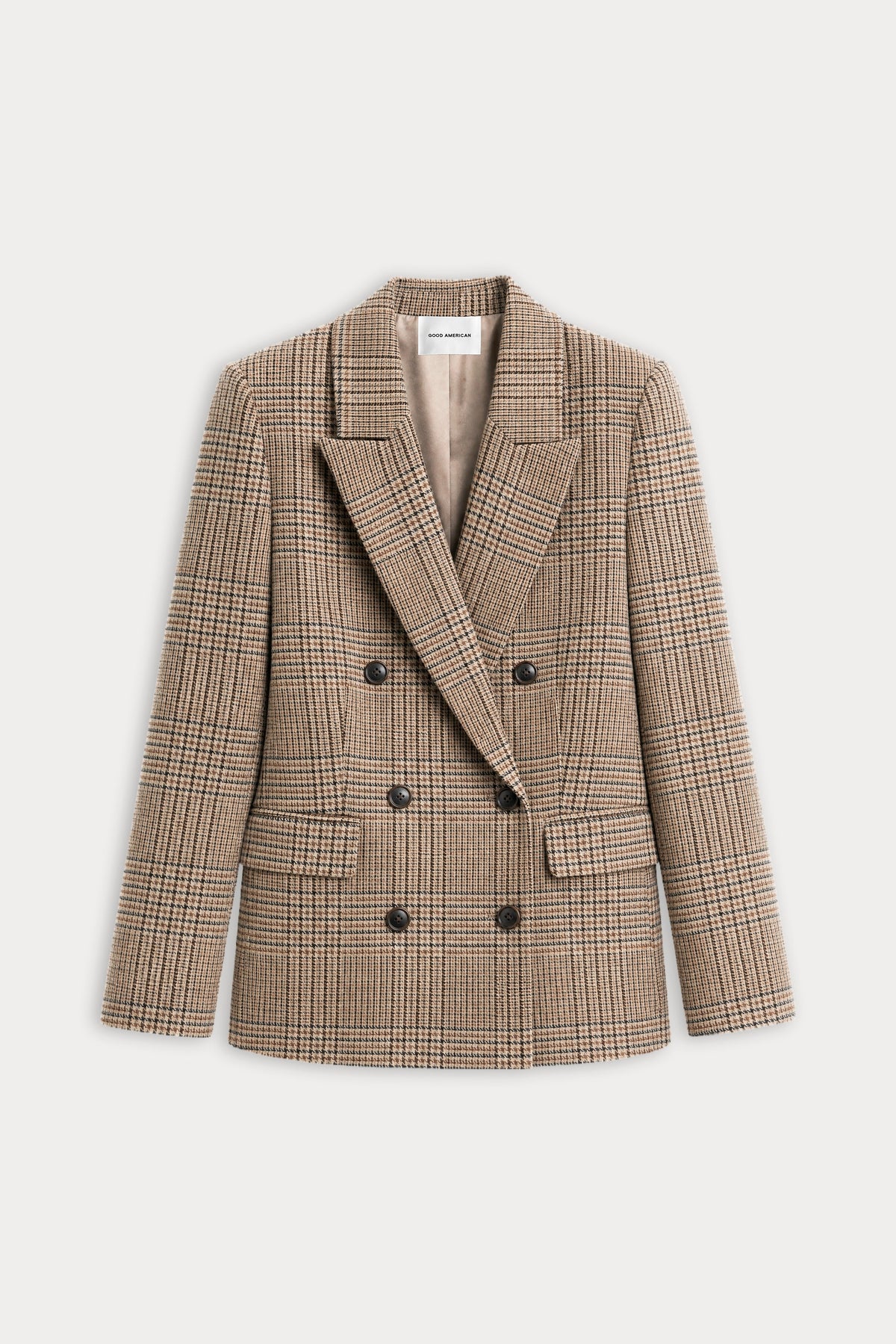 Luxury THE DOUBLE BREASTED BLAZER BROWN PLAID