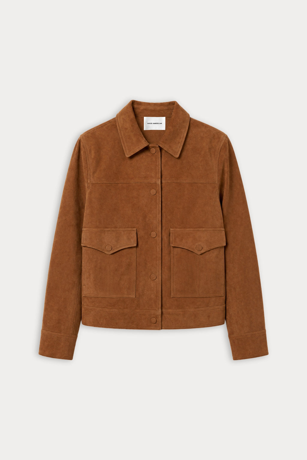Luxury THE SUEDE BOXY JACKET CAFE CLAY