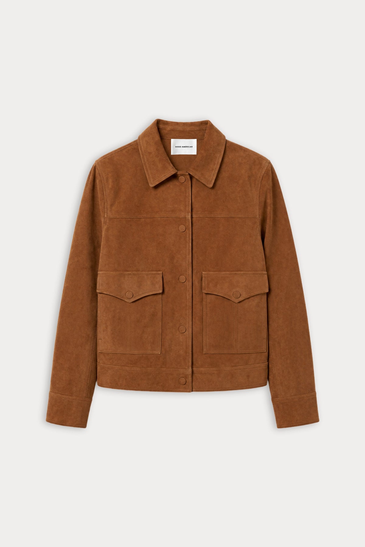 Luxury THE SUEDE BOXY JACKET CAFE CLAY