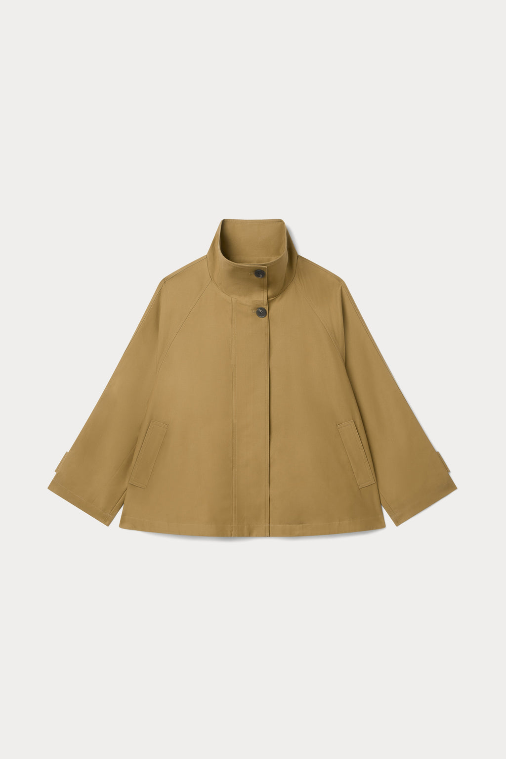 Luxury THE FUNNEL NECK TRENCH FATIGUE