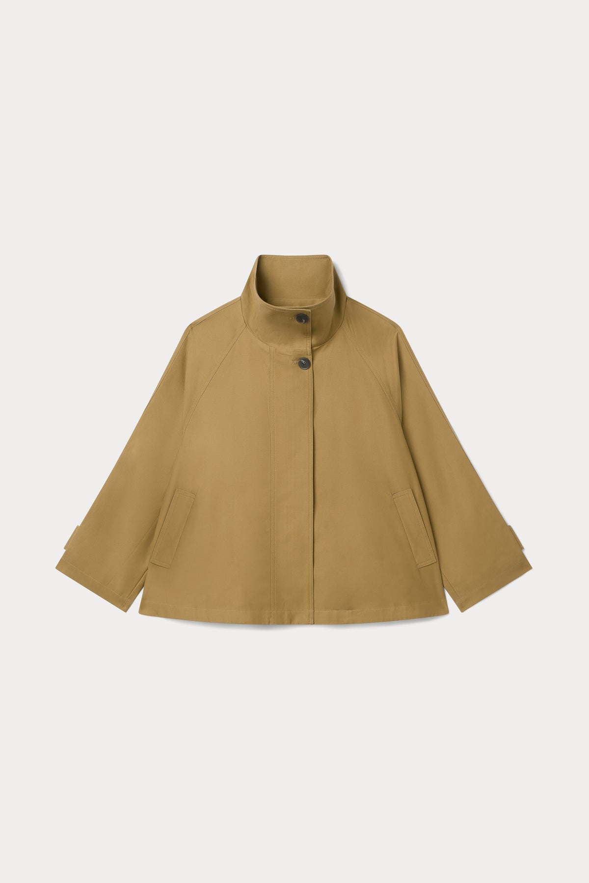 Luxury THE FUNNEL NECK TRENCH FATIGUE