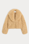Luxury THE FAUX FUR COAT SAND