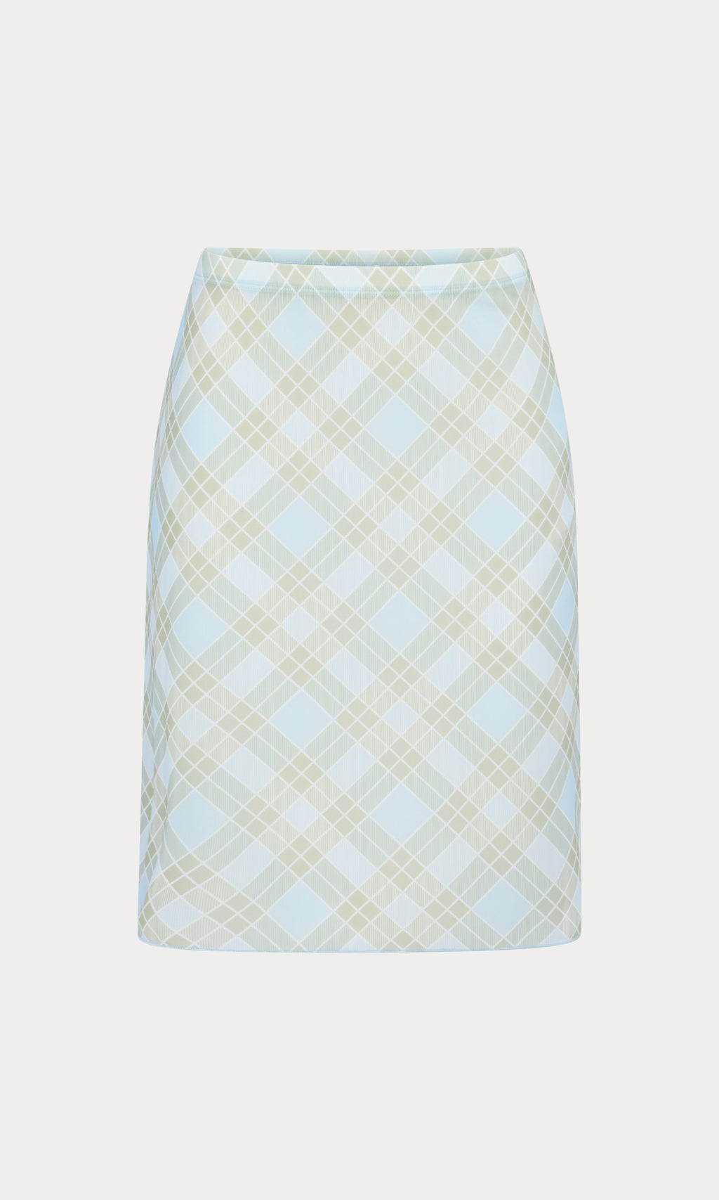Luxury THE MESH MIDI SKIRT SUMMER PLAID HONEY
