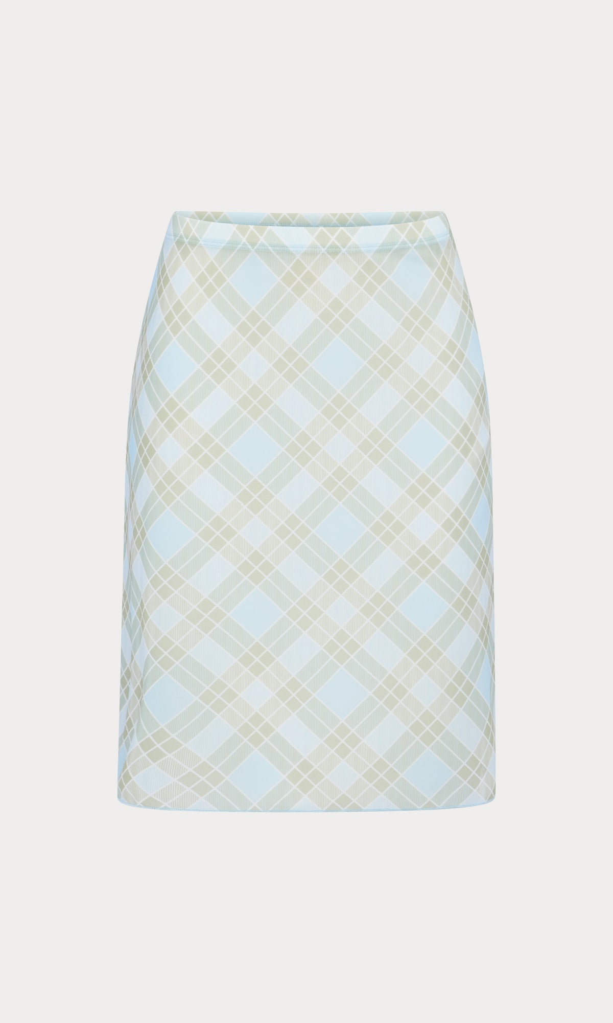 Luxury THE MESH MIDI SKIRT SUMMER PLAID HONEY