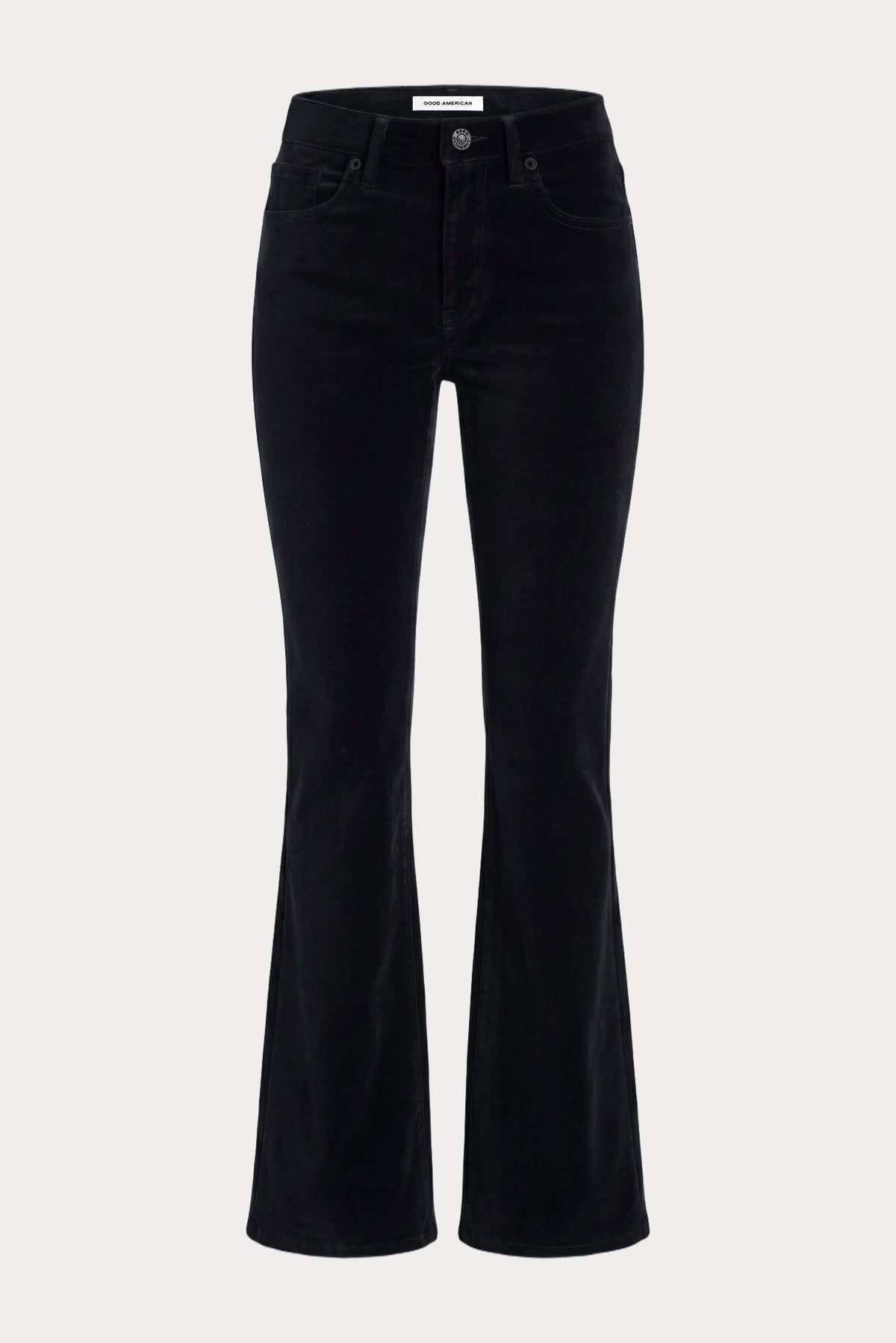 Luxury VELVET GOOD LEGS FLARE PANT BLACK