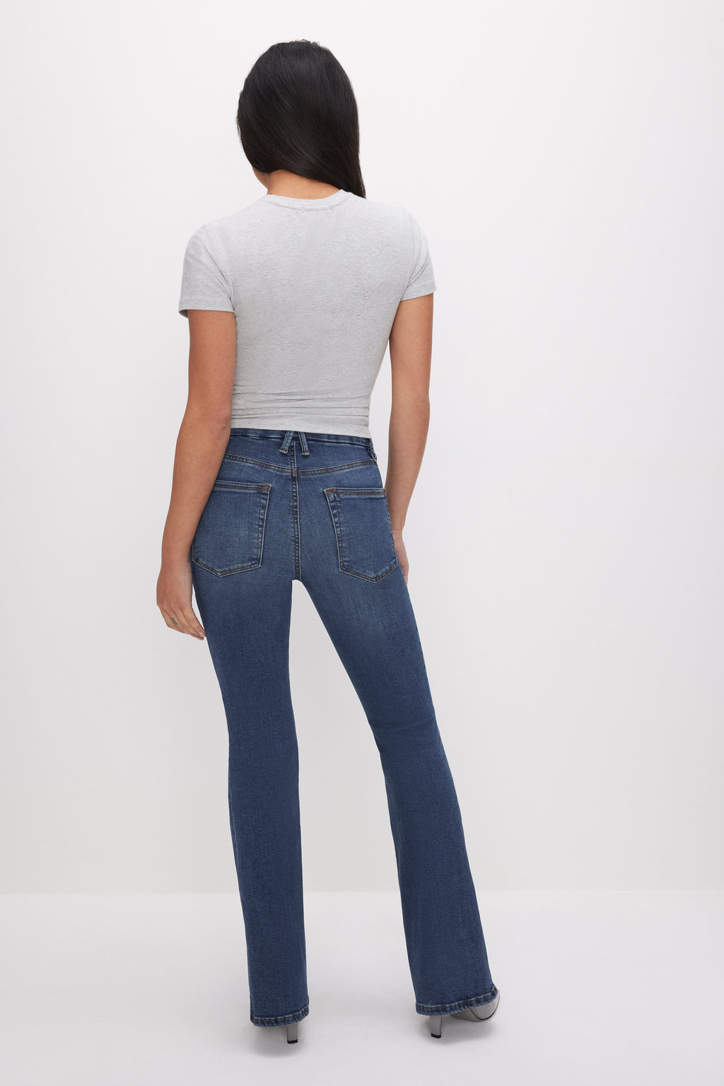 Luxury GOOD PETITE FLARE JEANS BLUE004
