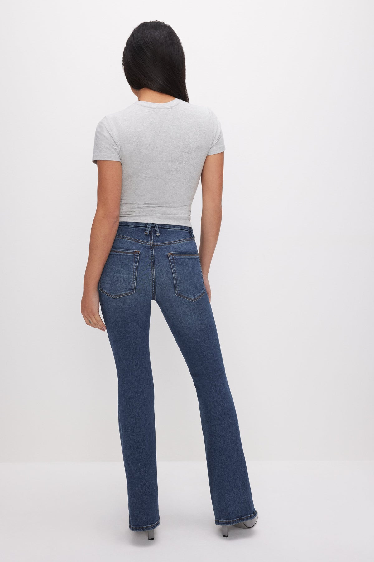 Luxury GOOD PETITE FLARE JEANS BLUE004