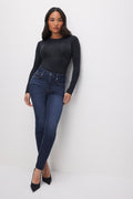 Luxury GOOD PETITE SKINNY JEANS BLUE866