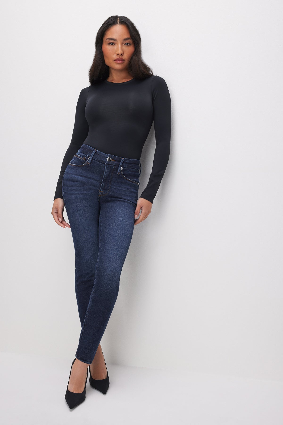 Luxury GOOD PETITE SKINNY JEANS BLUE866