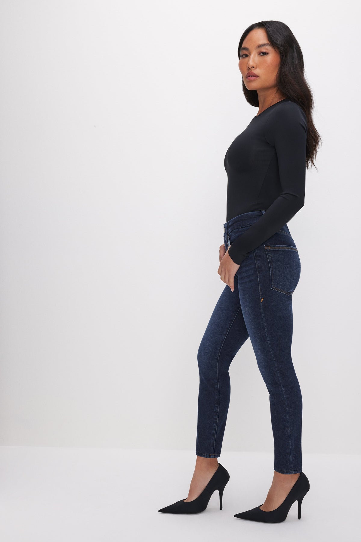 Luxury GOOD PETITE SKINNY JEANS BLUE866