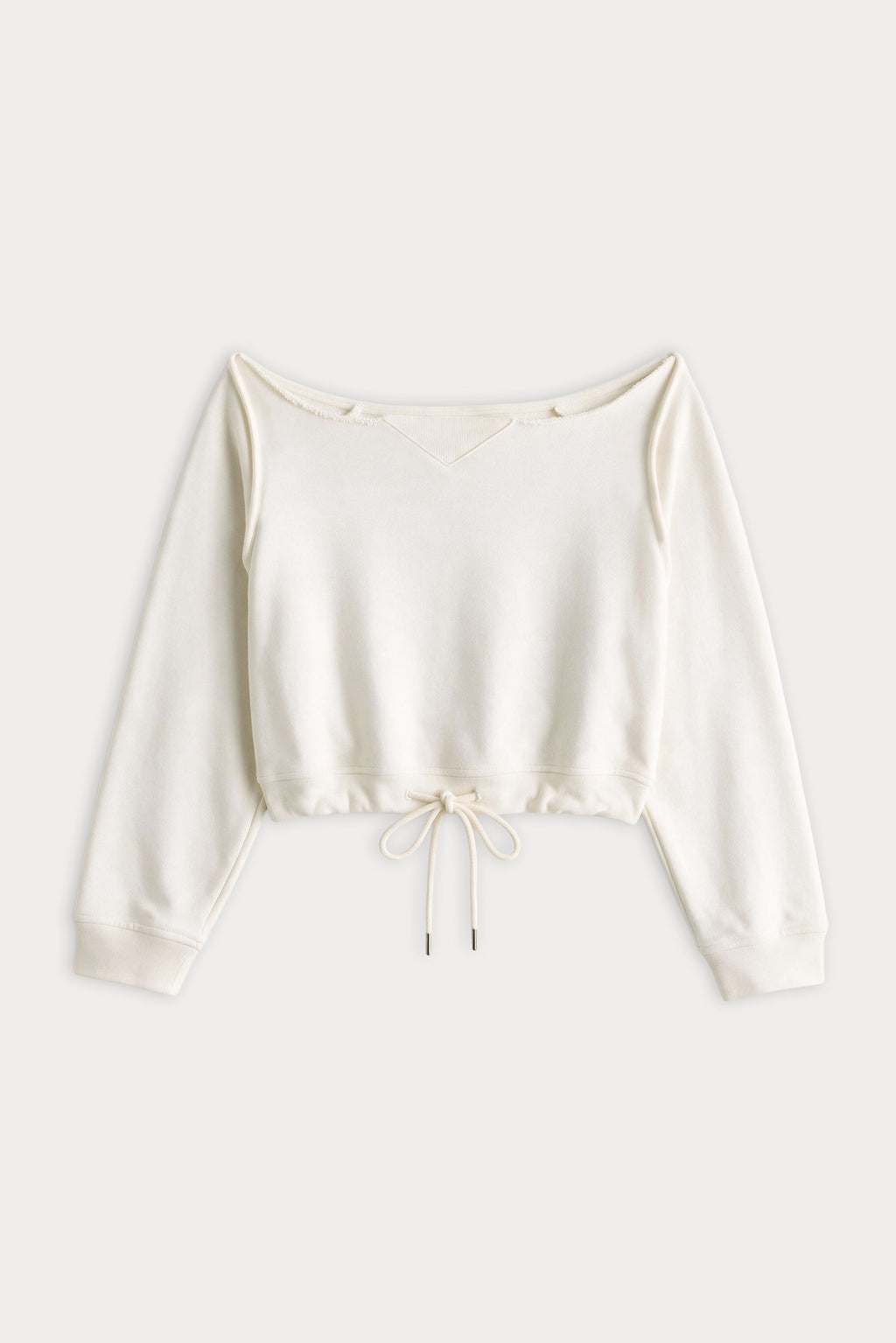 Luxury THE FRENCH TERRY TIE SWEATSHIRT CHALK