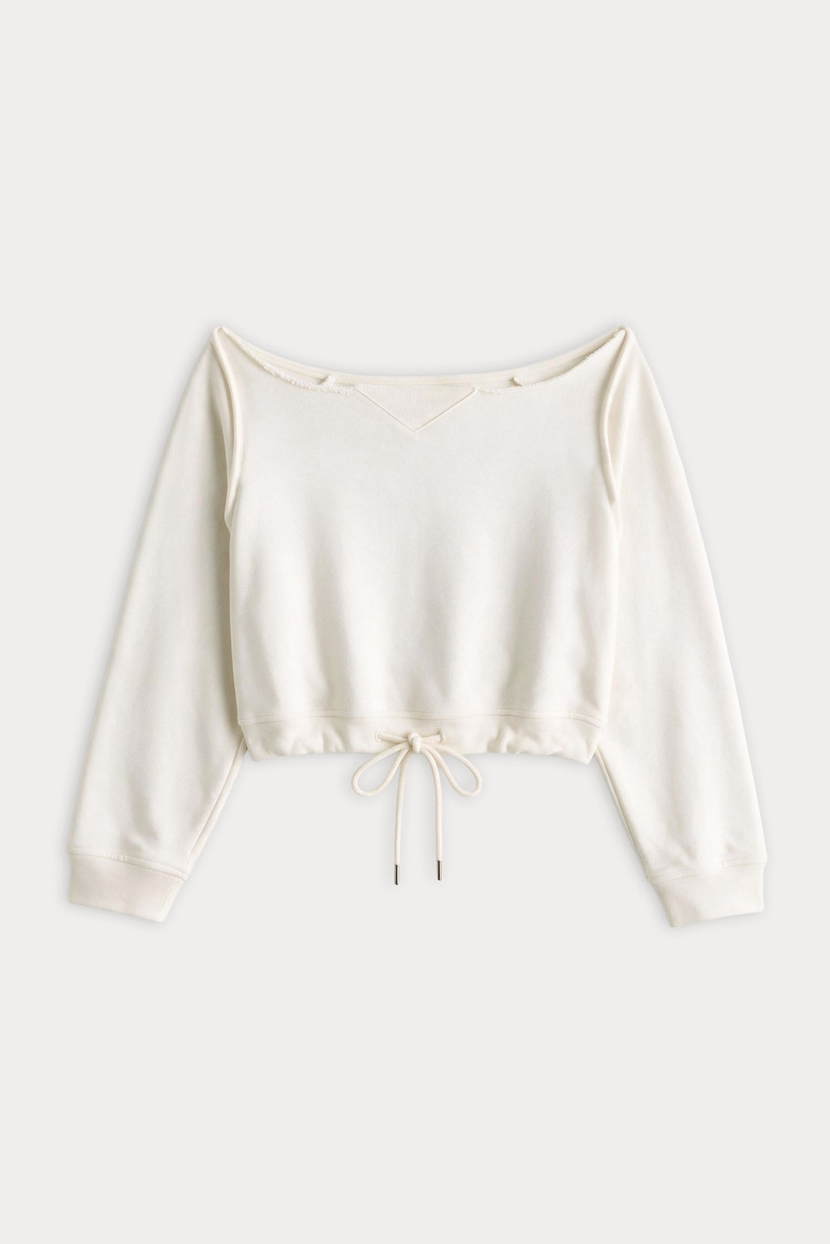 Luxury THE FRENCH TERRY TIE SWEATSHIRT CHALK