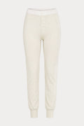 Luxury THE FRENCH TERRY BUTTON FRONT LEGGING OATMEAL HEATHER