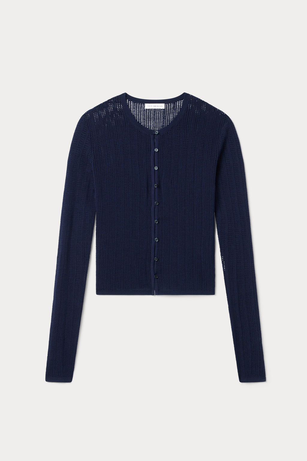 Luxury THE OPEN KNIT CARDIGAN MIDNIGHT BLUE