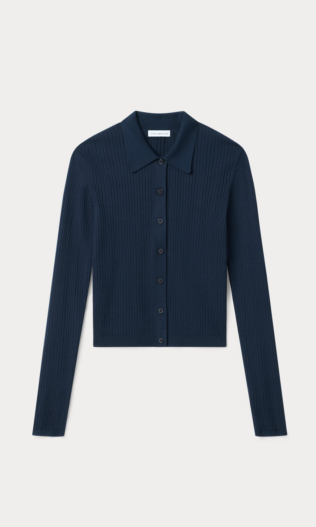 Luxury THE LADDER RIB CARDIGAN MIDNIGHT BLUE